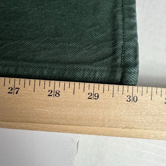 Abercrombie Fitch Jeans Womens 29x30* 90s Straight High Rise Green Denim Tag 28R - Picture 12 of 16
